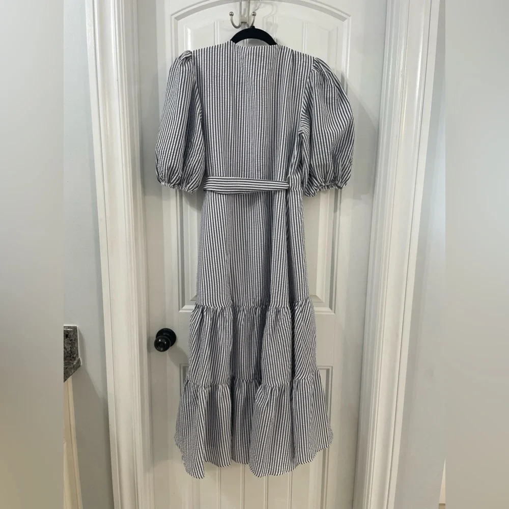Hutch Seersucker Midi Dress - Picture 6 of 6